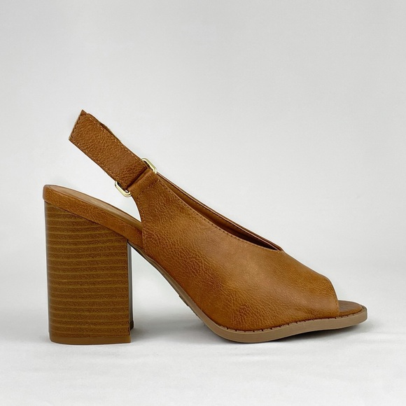 🆕 Peep Toe Slingback Heels - Picture 7 of 14